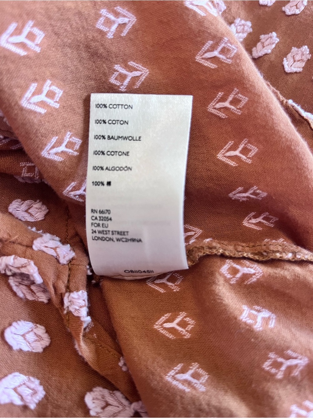 Anthropologie Pilcro & the Letterpress terracotta puff-sleeve blouse - Picture 9 of 9